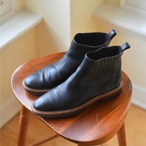 Botkier Leather / Sherling Chelsea Boots Sz 9.5